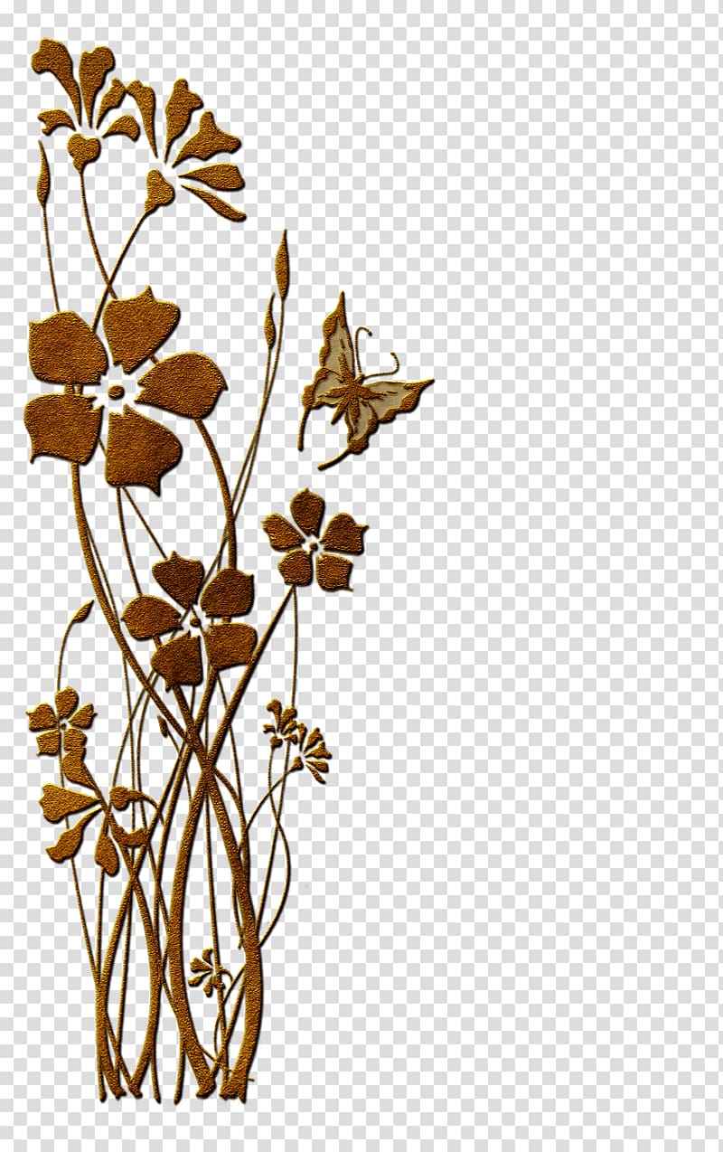 Hoe Twig Flower, rustic branch transparent background PNG clipart