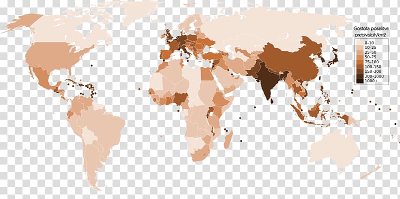 World population Population density World map, world map transparent background PNG clipart