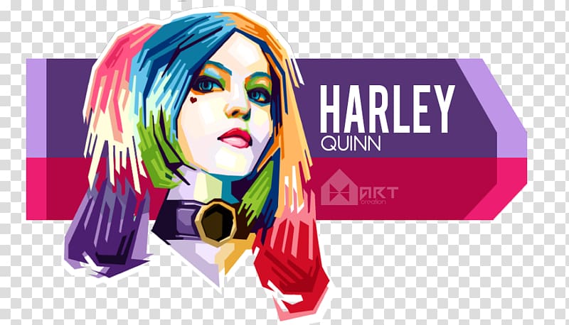 Graphic design Harley Quinn Digital art WPAP, harley quinn transparent background PNG clipart
