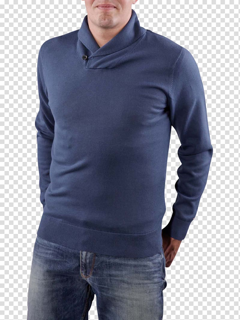 Cobalt blue Polar fleece Sleeve Neck, tommy hilfiger transparent background PNG clipart