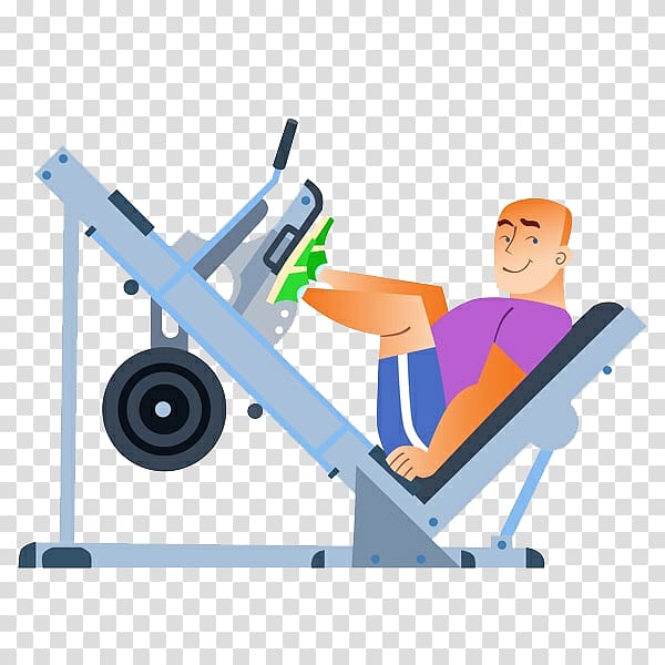 Fitness Centre Bodybuilding Muscle Illustration, Cartoon fitness man transparent background PNG clipart