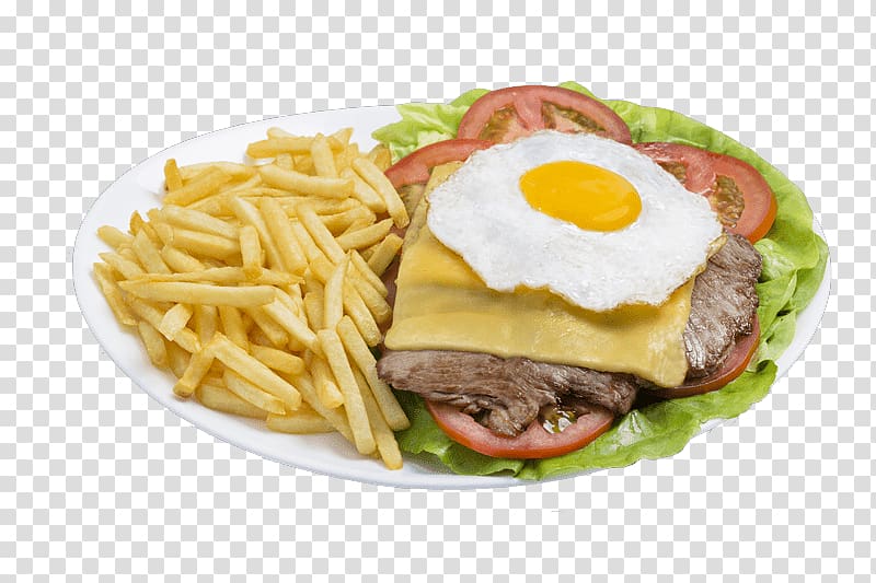 French fries Full breakfast Bauru Breakfast sandwich Chivito, bread transparent background PNG clipart