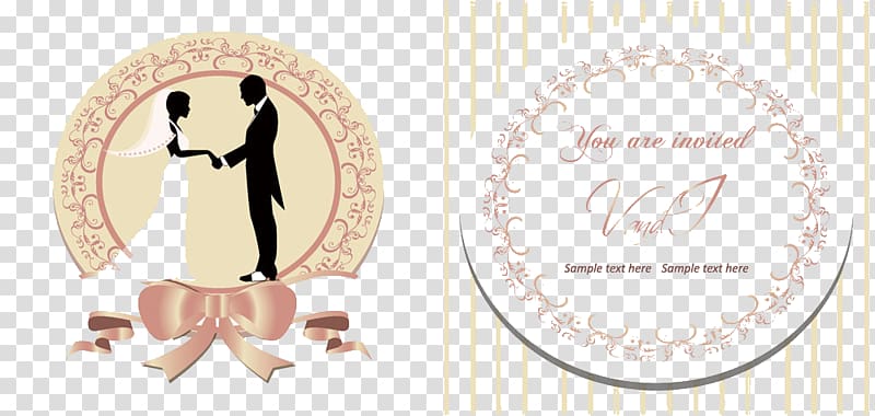 newly wed illustration, Wedding invitation Bridegroom Illustration, wedding transparent background PNG clipart