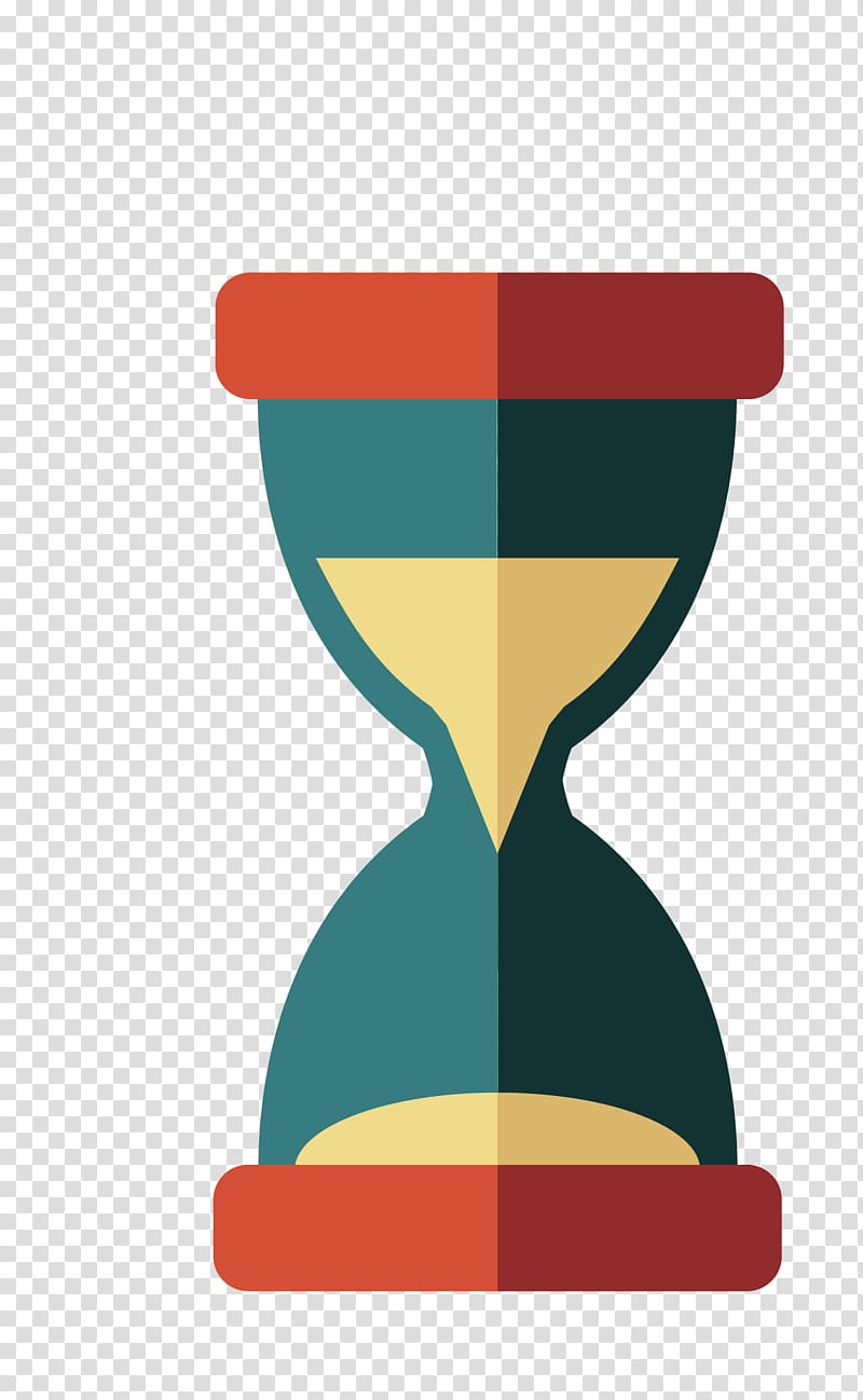 Euclidean Hourglass, creative flat hourglass transparent background PNG clipart