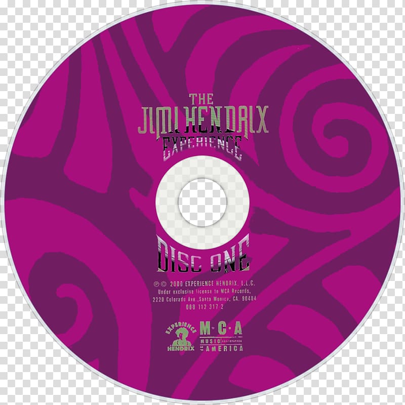 Compact disc The Jimi Hendrix Experience Are You Experienced Experience Hendrix: The Best of Jimi Hendrix, Jimi Hendrix transparent background PNG clipart