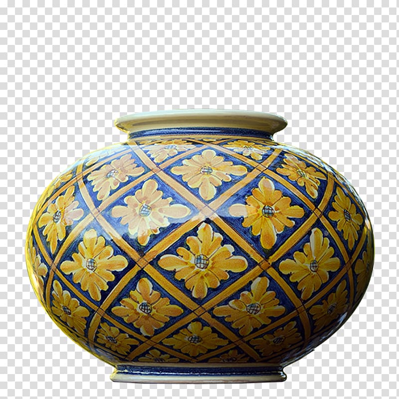 Vase Ceramica di Caltagirone Pottery Decoratie, vase transparent background PNG clipart