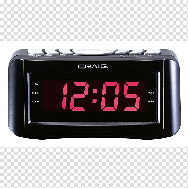 Alarm Clocks Digital clock Radio clock, digital transparent background PNG clipart