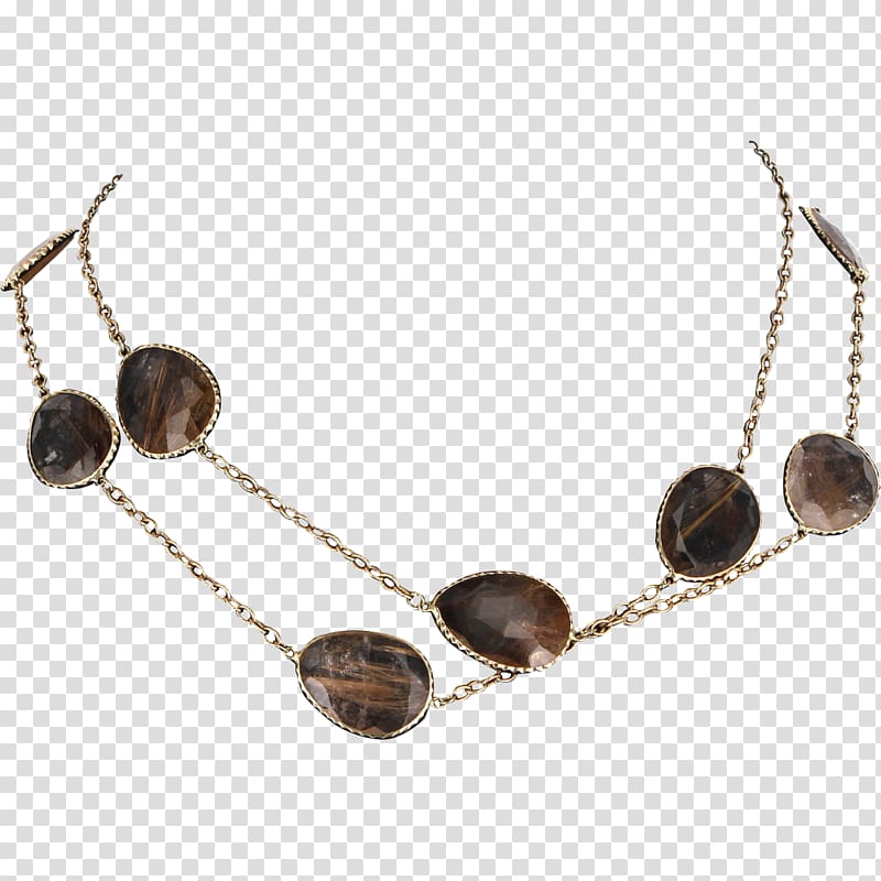 Necklace Earring Rutilated quartz Gemstone Bracelet, necklace transparent background PNG clipart