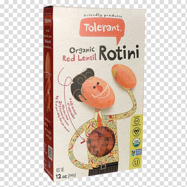 Organic food Pasta Lentil Rotini Penne, red lentil transparent background PNG clipart