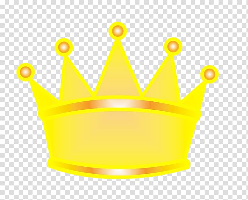 Icon, Yellow crown material transparent background PNG clipart
