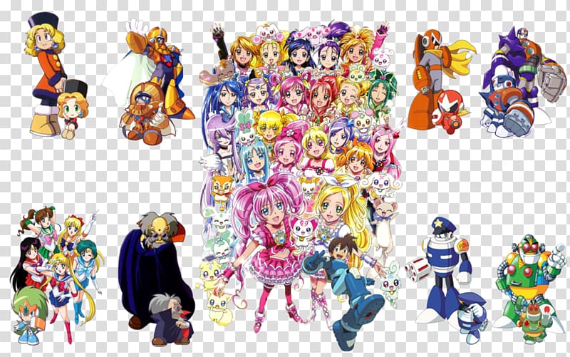 Pretty Cure All Stars Rockman Xover TC Entertainment Mega Man, sonic unleashed transparent background PNG clipart