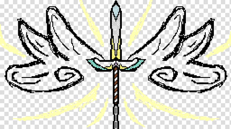 Drawing Line art Cartoon Character , Heavenly Sword transparent background PNG clipart