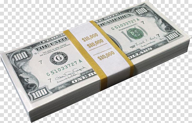 100 U.S. dollar banknote lot, Money Finance United States Dollar, Wad of dollar transparent background PNG clipart