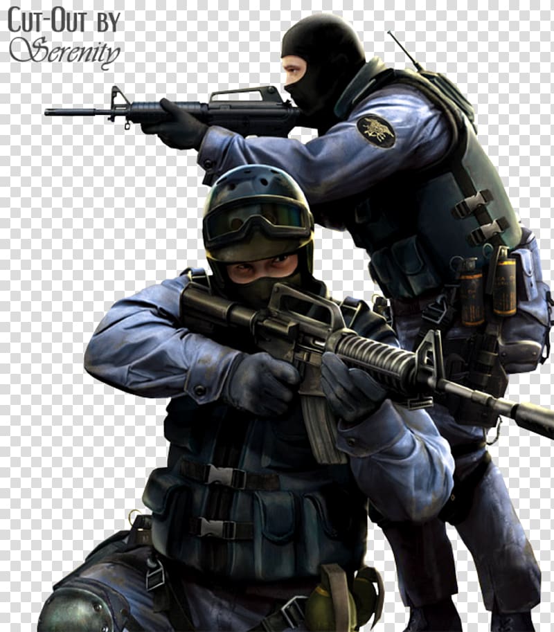 Counter Strike , Counter-Strike: Global Offensive Counter-Strike: Source Counter-Strike 1.6, swat transparent background PNG clipart
