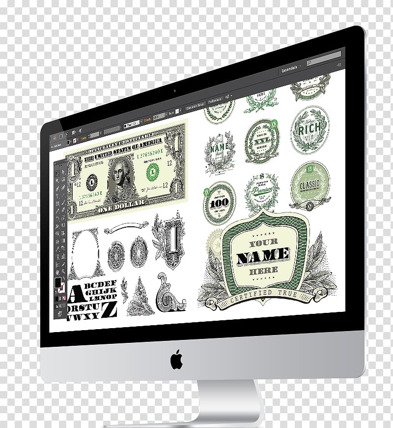 graphics Drawing United States one hundred-dollar bill, Dollar Bill Templates transparent background PNG clipart