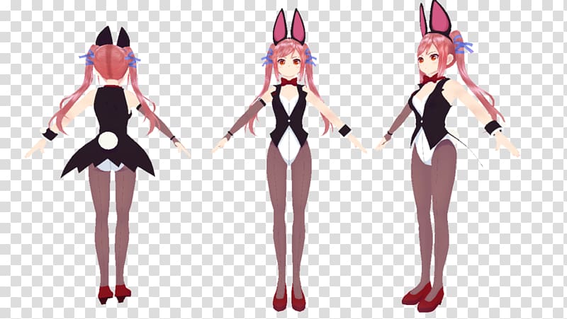 MikuMikuDance Super Sonico Hatsune Miku Playboy Bunny Vocaloid, hatsune miku transparent background PNG clipart
