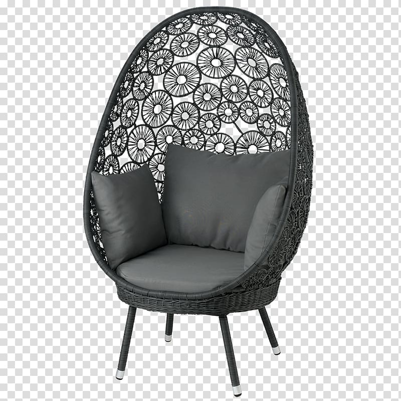 Chair Egg Furniture Resin wicker, chair transparent background PNG clipart