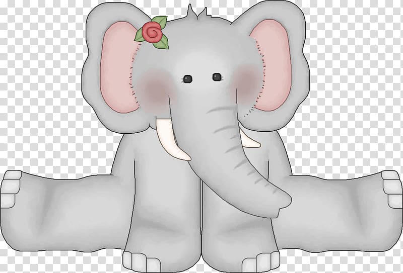 Indian elephant African elephant Baby Jungle Animals Cute Critters Can Go to School, design transparent background PNG clipart