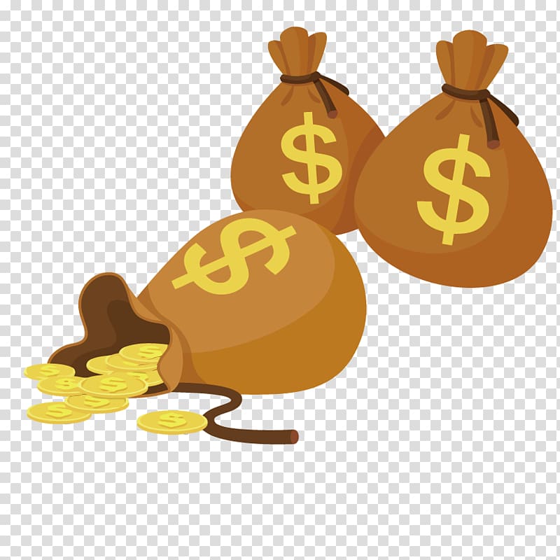 Finance Icon, Money Bag transparent background PNG clipart
