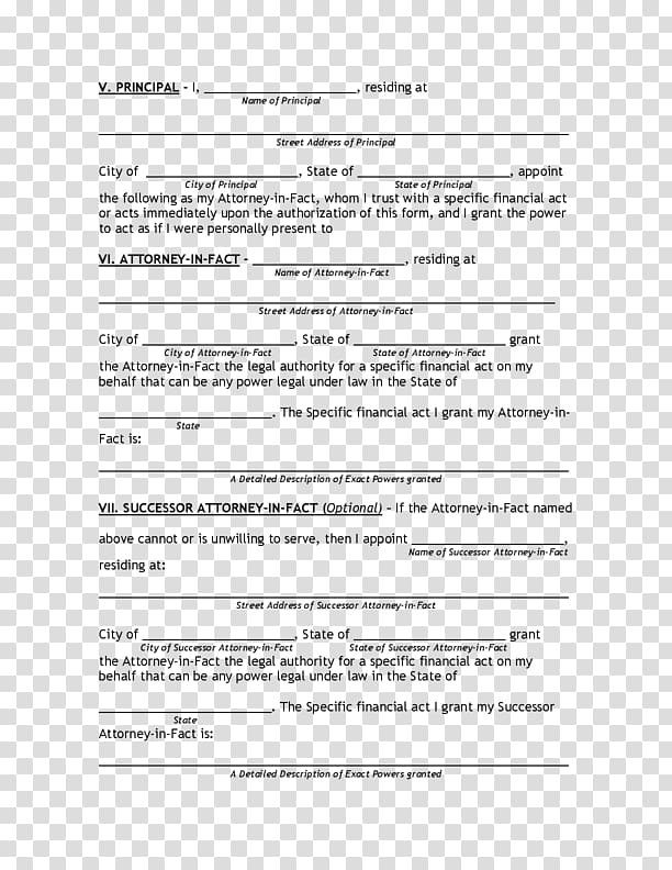 Power of attorney Form Florida Template Delegation, Number Forms transparent background PNG clipart