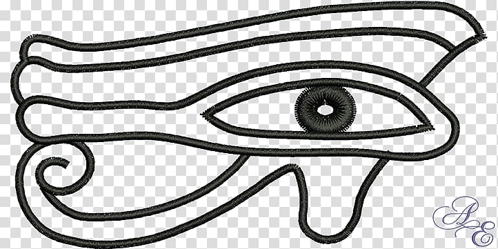Eye of Horus Isis Ankh Egyptian, embroidery eye transparent background PNG clipart