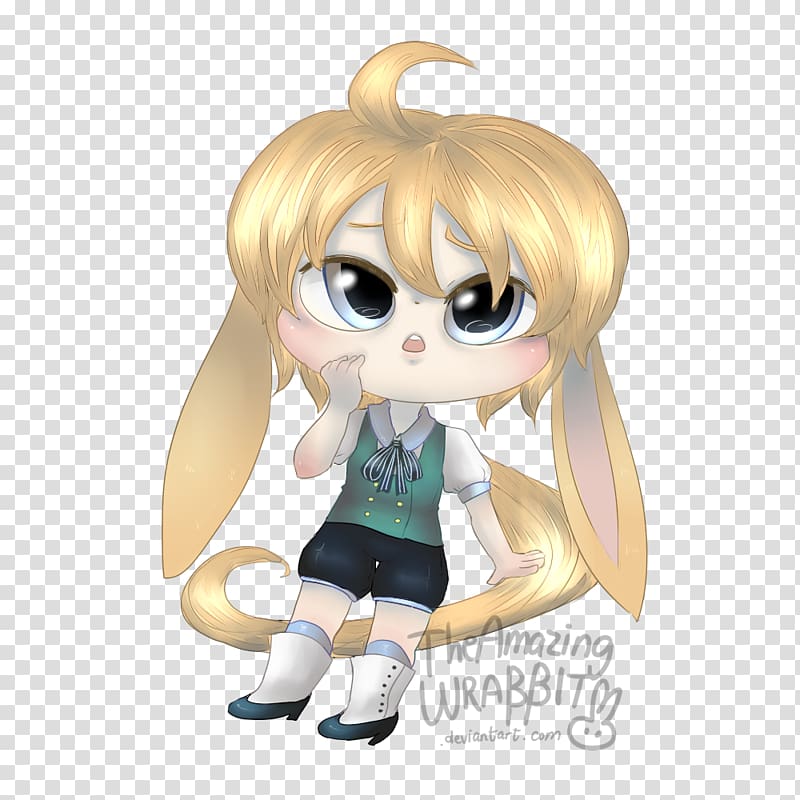 Human hair color Character Anime Figurine Fiction, Rabbit Hole transparent background PNG clipart