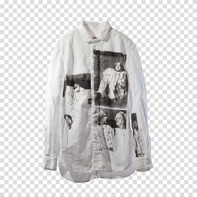 Sleeve T-shirt Clothes hanger Jacket Blouse, Kurt Cobain transparent background PNG clipart