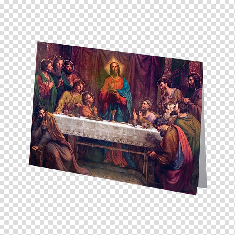 Katholische Kirche The Last Supper Fresco Painting Mural, The Last Supper transparent background PNG clipart
