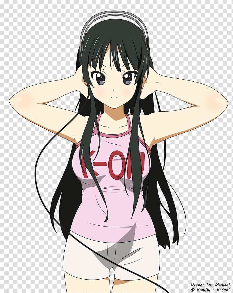 Mio Akiyama Ritsu Tainaka Yui Hirasawa Azusa Nakano K-On!, manga transparent background PNG clipart