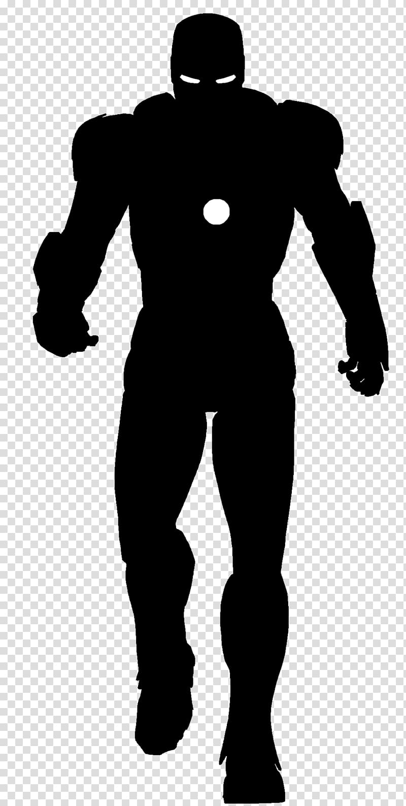 Marvel Iron Man , Iron Man Silhouette Superhero, man silhouette transparent background PNG clipart
