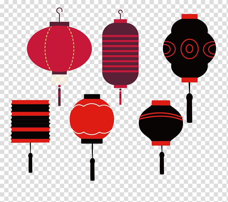Lantern Light Chinese New Year Traditional Chinese holidays, A variety of ancient Chinese New Year Lantern transparent background PNG clipart
