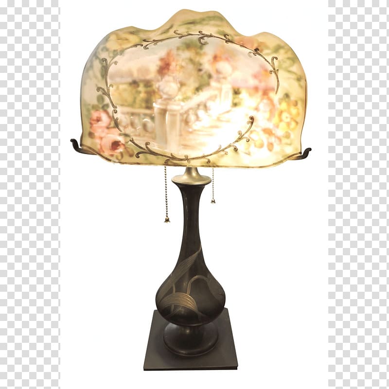 Lamp Shades Incandescent light bulb Reverse glass painting Light fixture, lamp transparent background PNG clipart