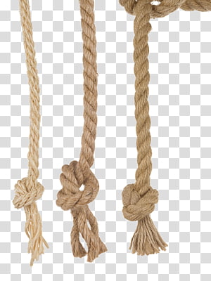 Brown rope, Noose Rope Knot, A rope transparent background PNG clipart