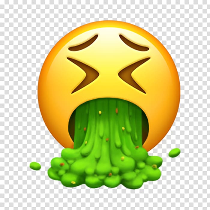 emoji vomiting illustration, Emoji Vomiting Emoticon Smiley iPhone, emojis transparent background PNG clipart