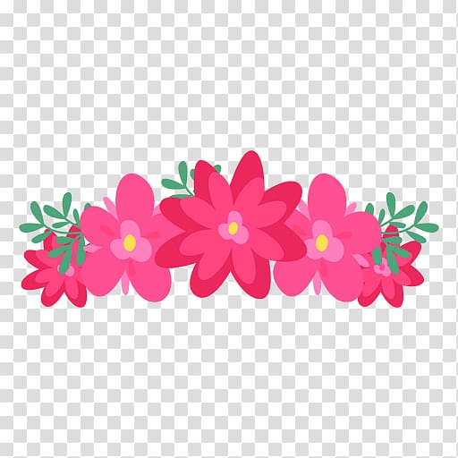 pink floral headdress , Flower Crown , flower crown transparent background PNG clipart