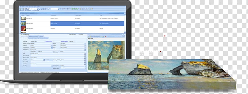 Computer Monitors Collections management Computer Software Laptop, archaeologist transparent background PNG clipart