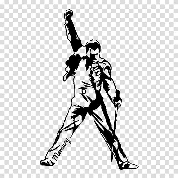 Freddy Mercury art, Decal Bumper sticker Queen The Freddie Mercury Tribute Concert, queen transparent background PNG clipart