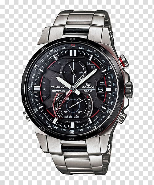 Casio EDIFICE EQB-501 Watch Chronograph, watch transparent background PNG clipart
