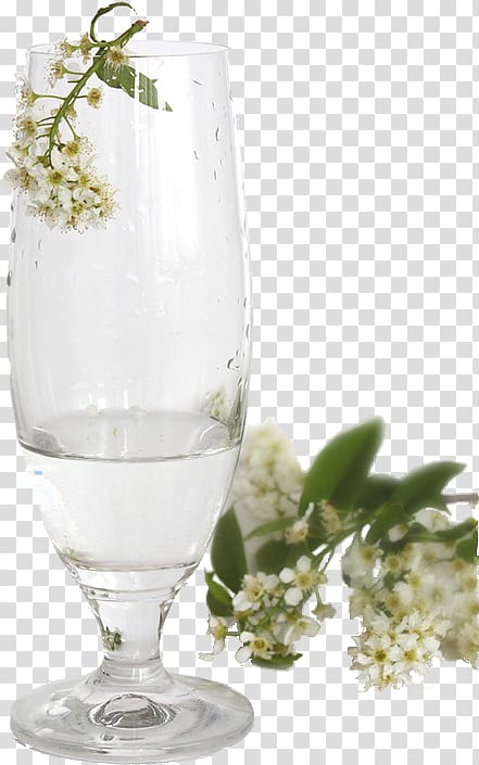 Creative Lily of The Valley Glass Wine Glass Champagne Goblet