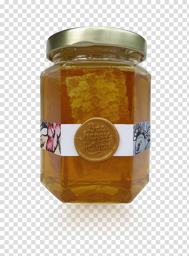 Honeycomb Comb honey Bee Chutney, honey transparent background PNG clipart