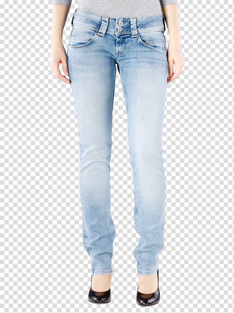 Pepe Jeans Denim Belt Pants, broken jeans transparent background PNG clipart