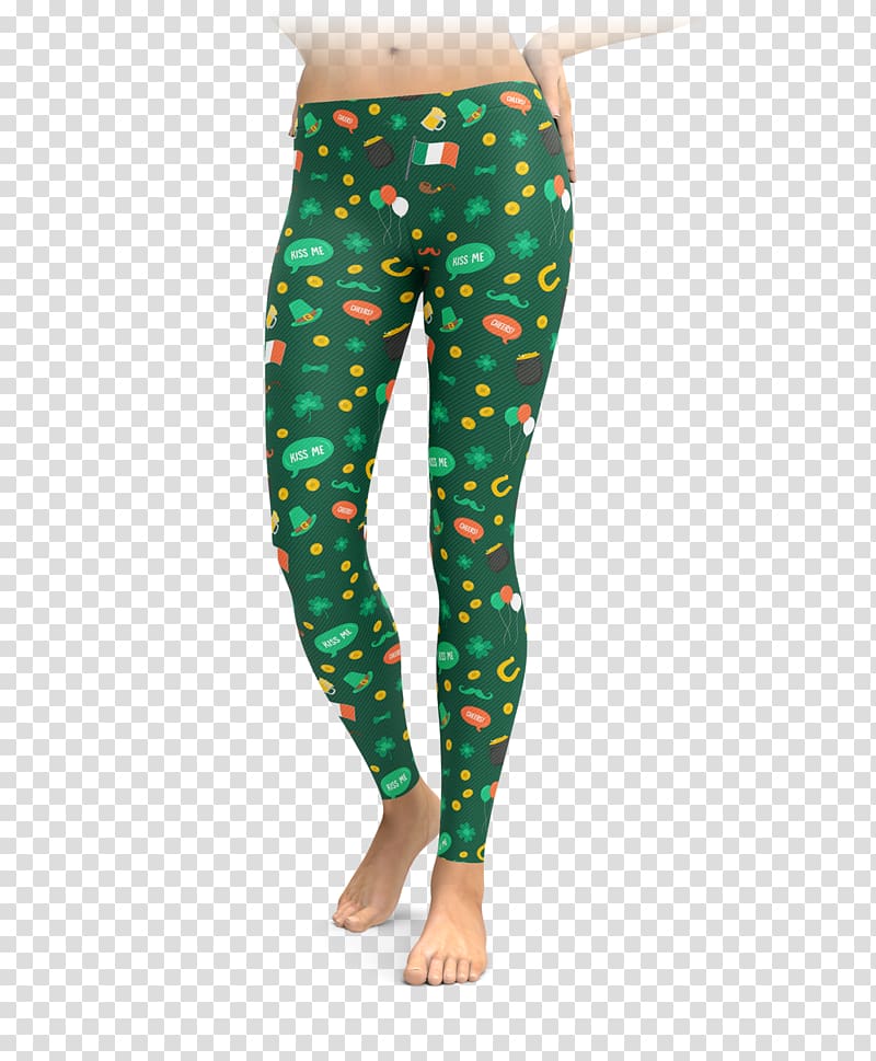 Leggings Saint Patrick\'s Day Shamrock Clothing Tights, Patrick's day transparent background PNG clipart