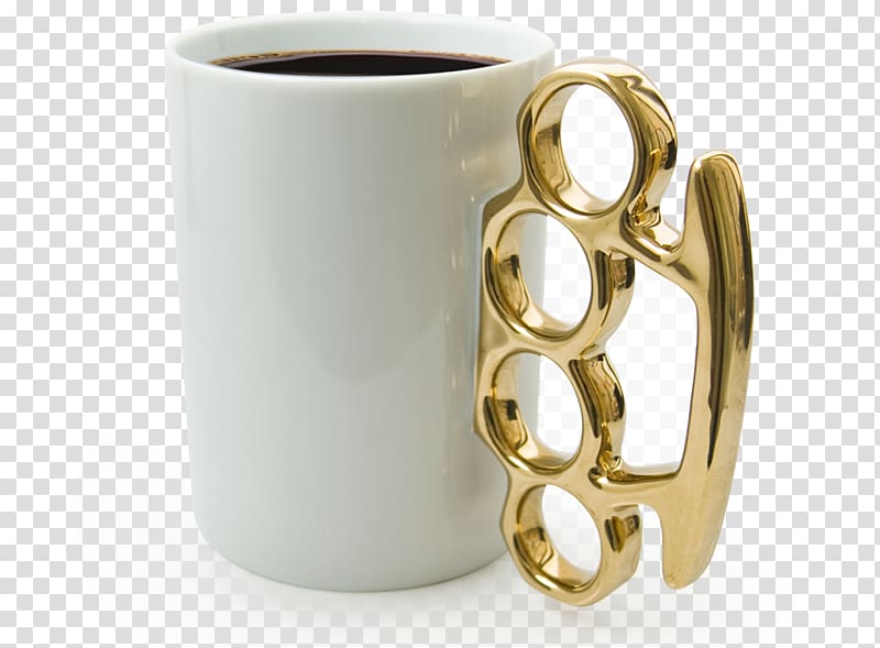 Mug Brass Knuckles Coffee cup Handle, mug transparent background PNG clipart