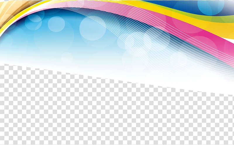 irregular curved colored lines decorative borders transparent background PNG clipart