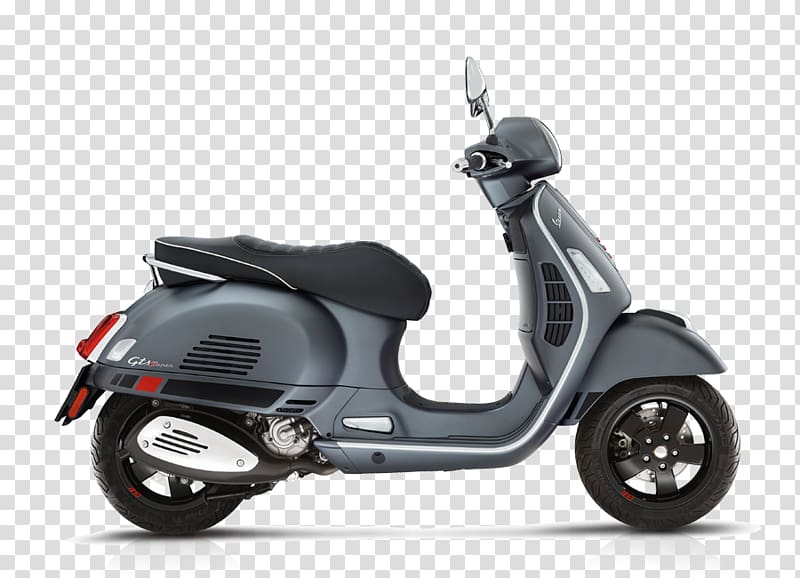 Piaggio Vespa GTS 300 Super Scooter FIM Supersport 300 World Championship, scooter transparent background PNG clipart