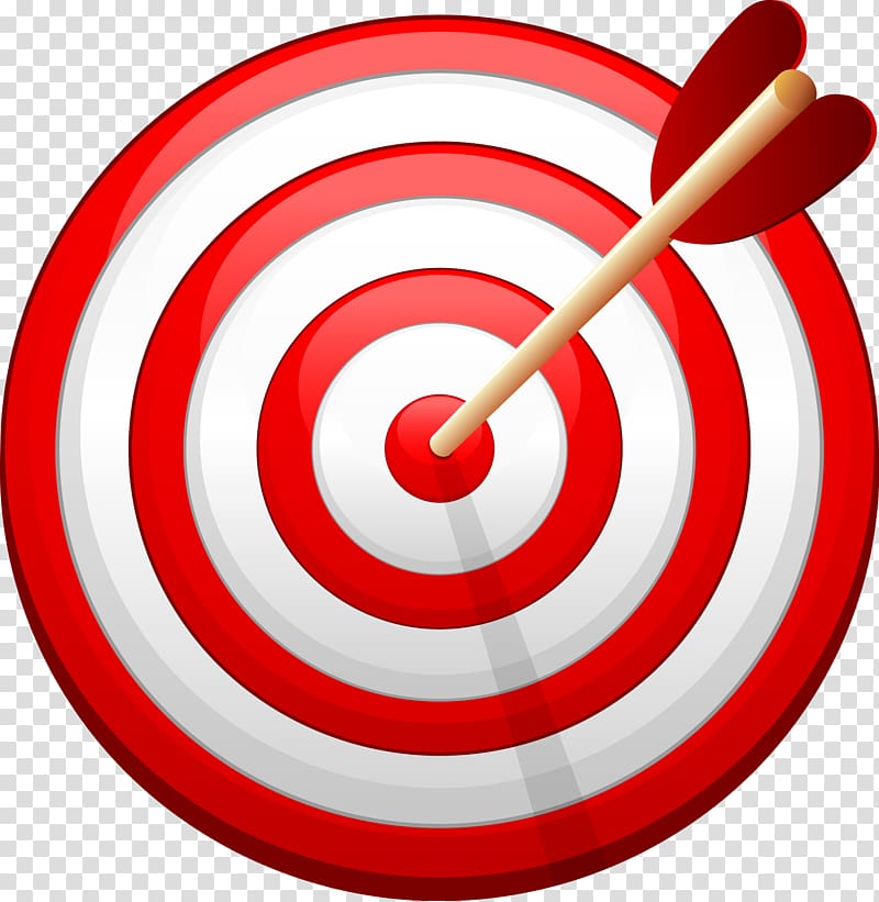 target arrows aiming at the circle without matting transparent background PNG clipart