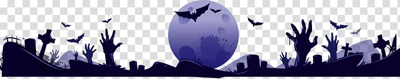 moon illustration, Halloween Cemetery Grave, horror graveyard transparent background PNG clipart