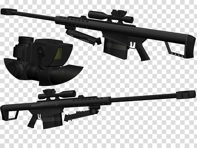 Sniper rifle Firearm M4 carbine, Barrett M82 transparent background PNG clipart
