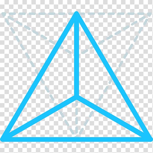 Tetrahedron Geometry Shape Triangle, geometric shapes transparent background PNG clipart
