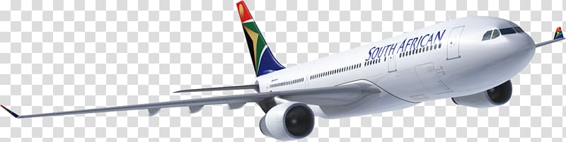 Flight Airplane South African Airways Cape Town International Airport Airline, airplane transparent background PNG clipart